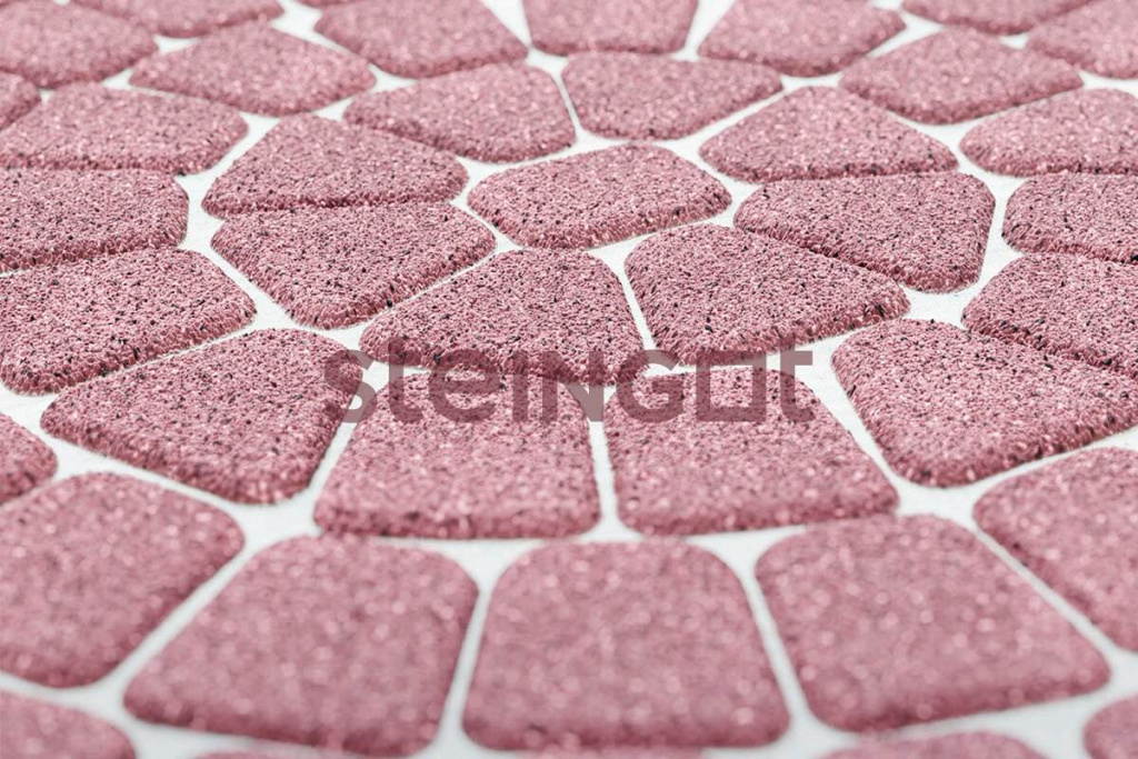 Тротуарная плитка Классика круговая "Rosa Sardo" 60мм, STEINGOT